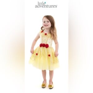 Little Adventures Yellow Beauty Princess Party Dress